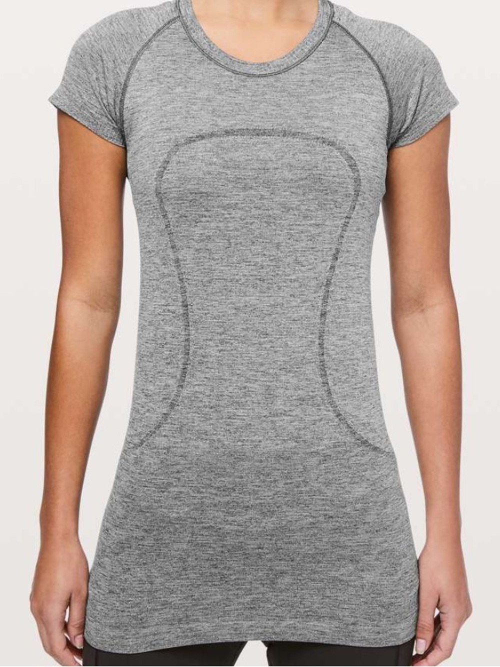Lululemon Swiftly Tech Heather Gray Short Sleeve Seamless Active Top